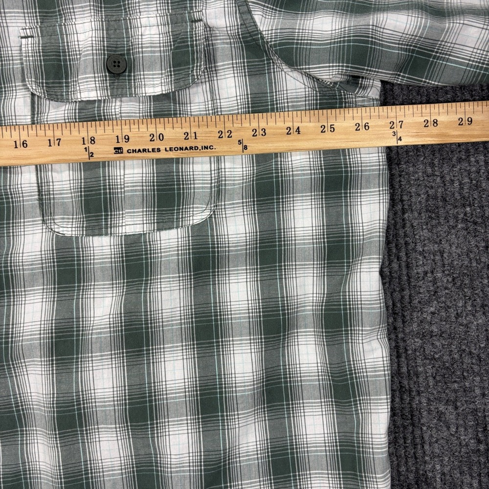 Red Head Button Down Shirt Mens 2XL Green Plaid Short Sleeve - Picture 5 of 10